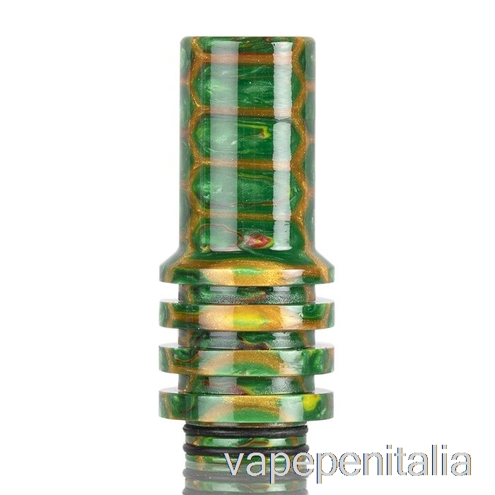 Vape In Italia 810 Drip Tip In Pelle Di Serpente Camino Verde